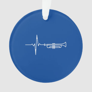 Trompet Heartbeat Trompet Player Gift Ornament