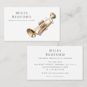 Trompet Muzikant Muziekleraar Visitekaartje (Voorkant / Achterkant)