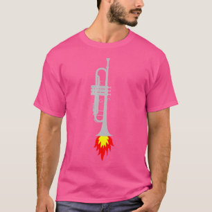 Trompet Rocket Marching Band Concertband Funny TR T-shirt