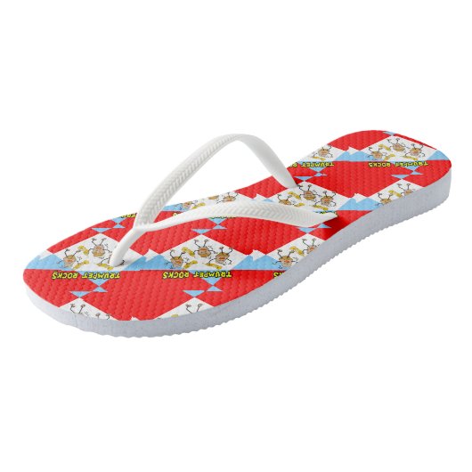 Trompet Rocks Teenslippers (Schuin)