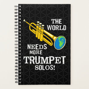 Trompet Solos Witte Tekst Planner