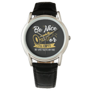 Trompet Trompettist Cadeau Grappige Trompet Horloge