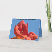 Trompet wijnstok & Honeysuckle Kaart (Achterkant)