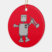trompetrobot keramisch ornament (Links)