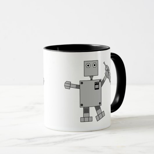 trompetrobot mok (Voorkant rechts)