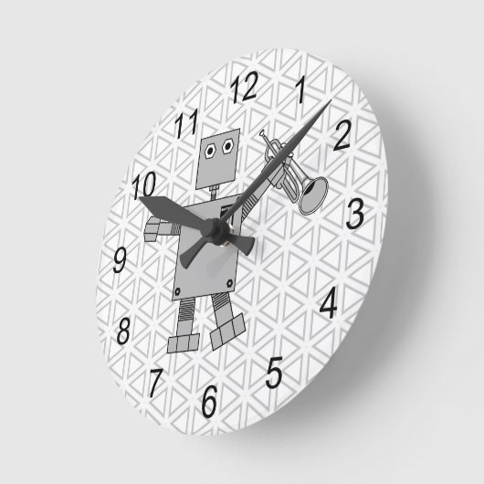 trompetrobot ronde klok (Hoek)