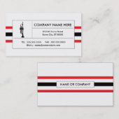 trompetstrepen visitekaartje (Voorkant / Achterkant)