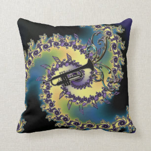 Trompette de musique et coussin de remous de