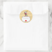 Trompette Souris Ce Livre Appartient À Nom Sticker (Sac)