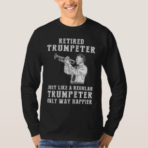 Trompetterende pensioengelukzaligheid - omarm de v t-shirt