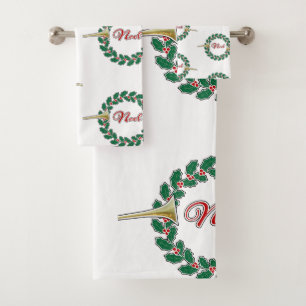 Trompettes annonçant Noel : Joyeuse couronne de No
