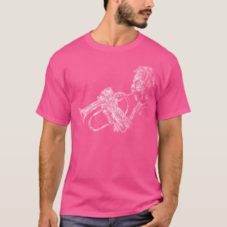 Trompettist Franse hoorn muzikant Jazz Mu T-shirt