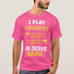 Trompettist Jezus kiest trompet T-shirt
