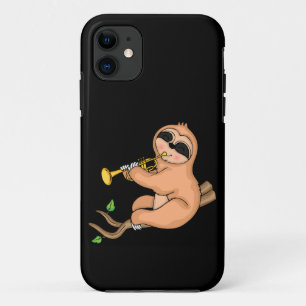 Trompettist luiaard cadeau Kinder muzikant trompet iPhone 11 Hoesje