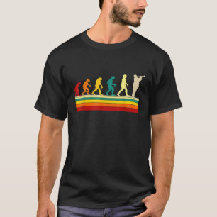 Trompettist Trompet Evolutie Muziek Grappig T-shirt
