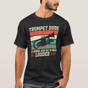 Trompettist Vintage Retro Trompet Man Als Een N T-shirt