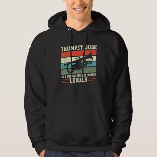Trompettist Vintage Retro Trompetman Zoals Een N Hoodie