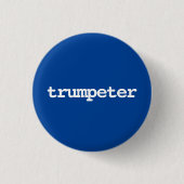 Trompettistische typografie Button (Voorkant)