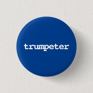 Trompettistische typografie Button