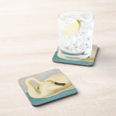 Trompetzwaan door John James Audubon, Vintage voge Bier Onderzetter (Rechterzijde)