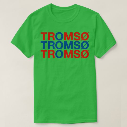 TROMSO Noorse vlag T-shirt (Design voorkant)
