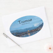 Tromso Noorwegen Ovale Sticker (Envelop)