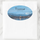 Tromso Noorwegen Ovale Sticker (Tas)