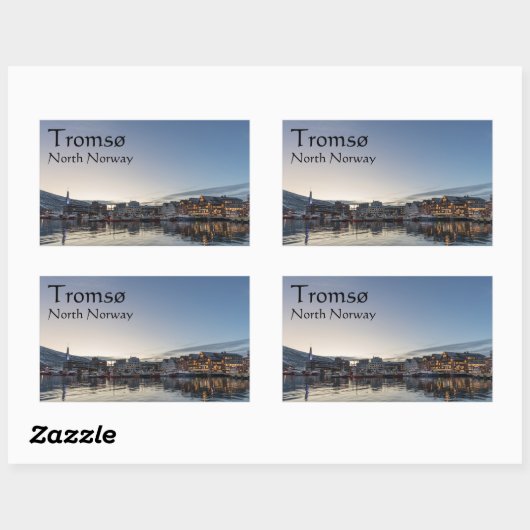 Tromso Noorwegen Rechthoekige Sticker (Vel)