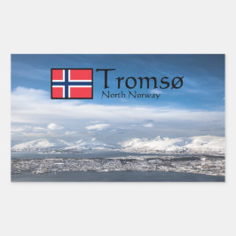 Tromso Norway Souvenir Rechthoekige Sticker