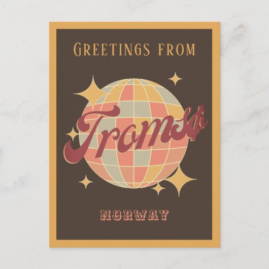Tromsø Tromso Noorwegen Retro  Briefkaart (Voorkant)