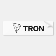 TRON TRX Cryptocurrency Bumperstickers