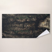 tronc d'arbre Brown et noir (Serviette de bain)