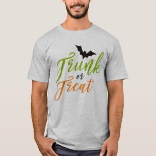 Tronc de Halloween ou T-shirt de mots de festin