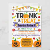 Tronc d'Halloween ou Invitation de traitement (Devant)