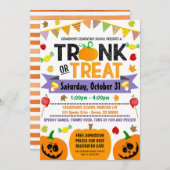 Tronc d'Halloween ou Invitation de traitement (Devant / Derrière)