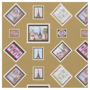 Tronc Voyage Paris Eiffel Tissu de scène