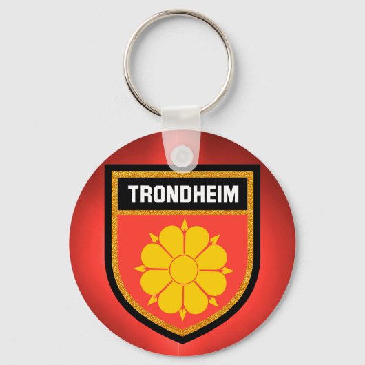 Trondheim Flag Sleutelhanger (Voorkant)