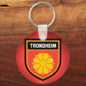 Trondheim Flag Sleutelhanger (Voorkant)