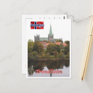 Trondheim - Nidarosdome - Noorwegen - Briefkaart