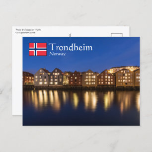 Trondheim Noorwegen Briefkaart