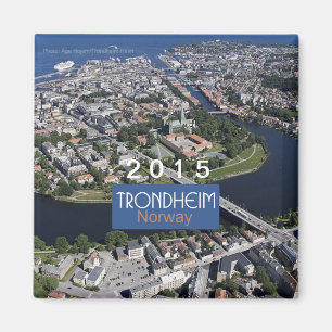 Trondheim Norway Travel Magnet Change Year Magneet
