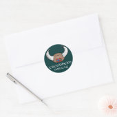 Trondheim Norway Viking Pet Ronde Sticker (Envelop)