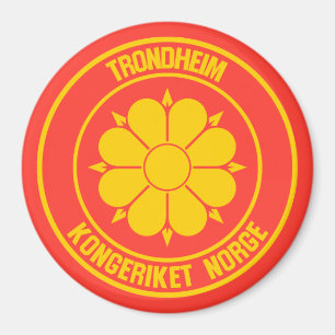 Trondheim Round Emblem Magneet