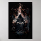 Trône de magicien de fantasy sombre Art mural occu (Devant)
