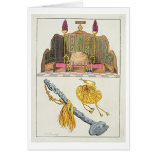 Trône d'un sceptre chinois d'empereur, de yo-yo et