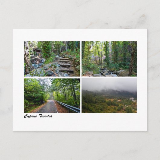 Troodos landschappen briefkaart (Voorkant)