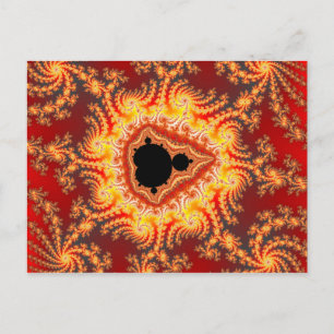 troon van satan - fractaal Briefkaart