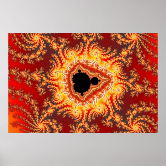 troon van satan - fractaal Poster (Voorkant)