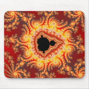 troon van Satan - Fractal Mousepad Muismat