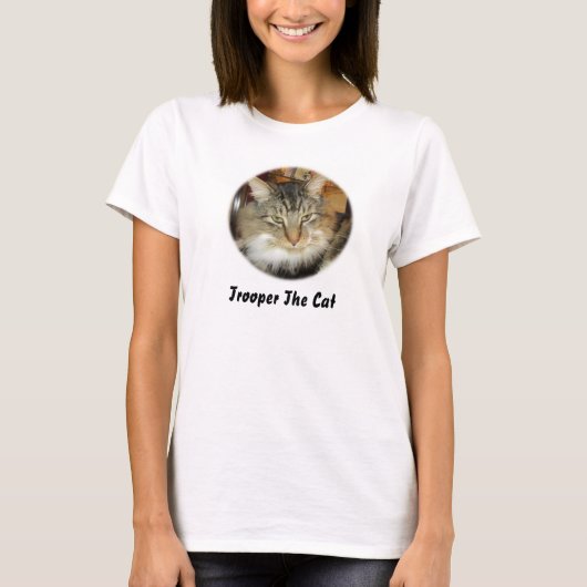 "Trooper The Cat" T-Shirt (Voorkant)